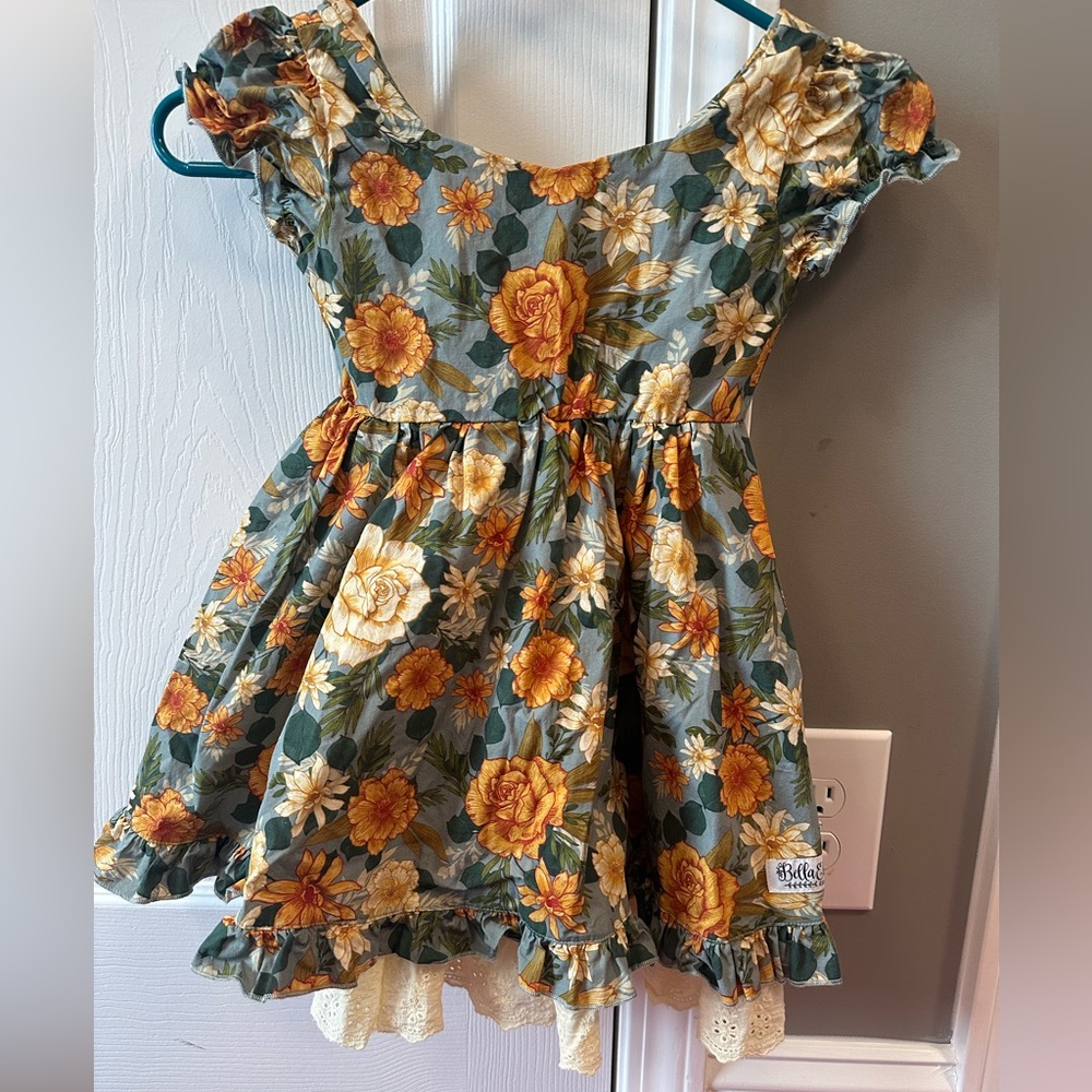 Sz 5/6 fall floral dress